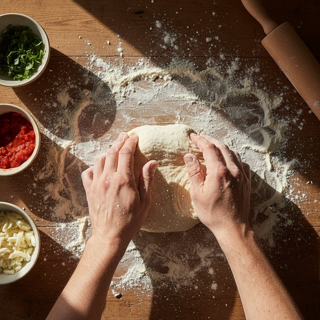 Traditional pizza making techniques